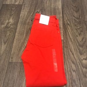 H&M Super Stretch Cropped Jeans (Orange)